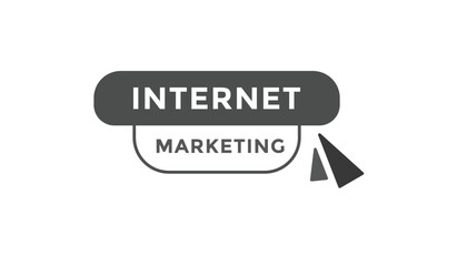 Internet marketing button web banner templates. Vector Illustration
