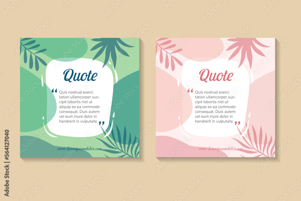 Poster quote frames blank templates set. text in brackets, citation empty speech, quote bubbles. textbox is