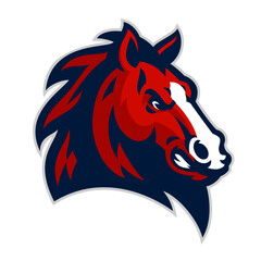 Mascot Sport Horse Head Logo