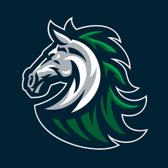 Horse Head Mascot Sport Logo