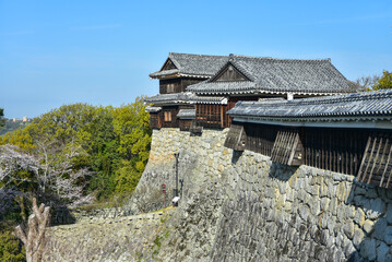 松山城の美しい風景