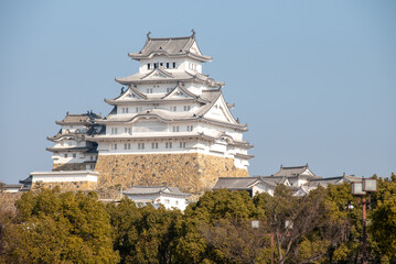 日本の国宝姫路城の美しい風景