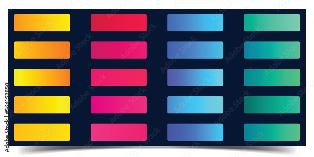 Wall mural screen gradient set. soft color abstract gradients. vibrant smooth colors, screen design for mobile 