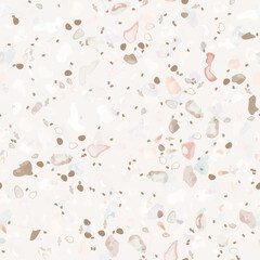 Terrazzo Texture Vector. Flooring Seamless Pattern