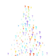 Question marks Quiz doubt survey faq public poll.