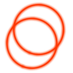 neon lighting shape element