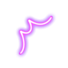neon lighting shape element