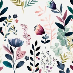 Floraler Hintergrund, made by Ai, AI-Art