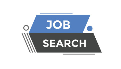 Job search button web banner templates. Vector Illustration
