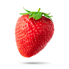 Beautiful, ripe strawberries on a transparent background. Fresh berry. isolated object