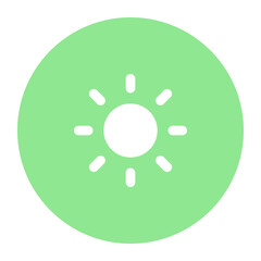 Brightness vector icon design in solid style