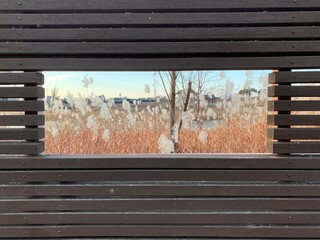 like a wooden window
