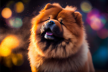 chowchow colorful