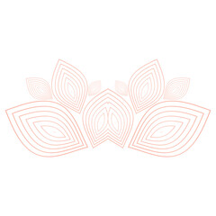 Beautiful flower decorative ornament. element for design.