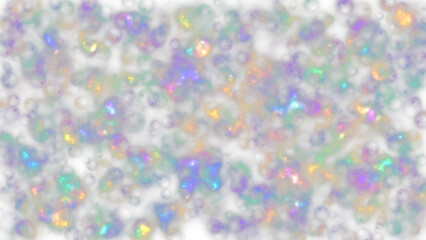 multi-colored soap bubbles, bright cheerful background for holiday round smooth pusyrics