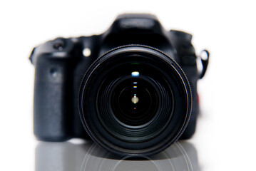 digital slr camera with lens