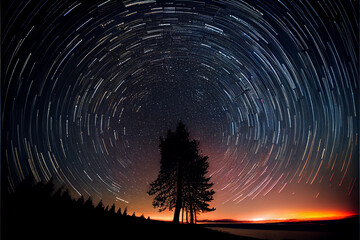 Astrophotography, Long exposure, sky, stars
