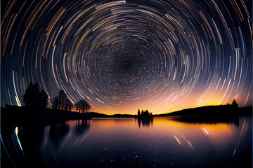 Astrophotography, Long exposure, sky, stars
