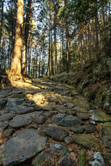 中山道　落合の石畳