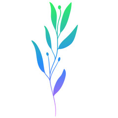 botanical gradient icon