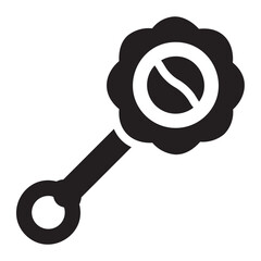 rattle glyph icon