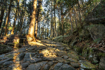 中山道　落合の石畳