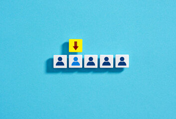 Choosing the suitable candidate with the right skills for the job. Business employment, hiring and...