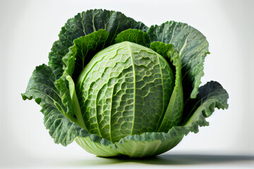 Fototapeta premium Cabbage on a white background
