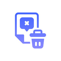 curriculum flat gradient icon