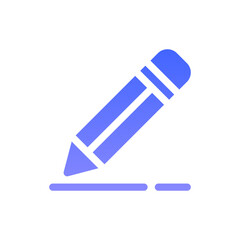 pencil flat gradient icon