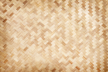 Woven bamboo wall Thai style pattern nature texture background. Basketry bamboo mat seamless pattern. top view.