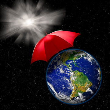 Geoengineering, conceptual illustration