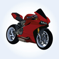 motorcycle bike motorbike motor speed wheel sport engine biker ride road vector illustration race sports