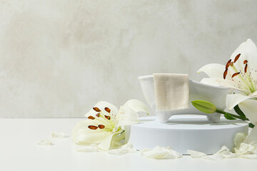 Concept of cosmetic and beauty care, space for text