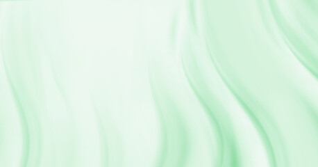 green cloth background abstract with soft waves