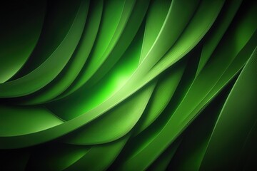 Fototapeta premium Green abstract background. Generative AI.