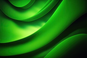 Fototapeta premium Green abstract background. Generative AI.