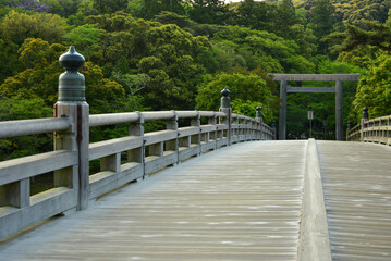 伊勢神宮の神秘的な風景