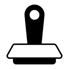 Obraz premium Stamp vector icon in editable style, modern design