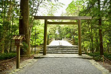 伊勢神宮の神秘的な風景