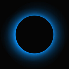 Circle illuminate light frame with color gradient