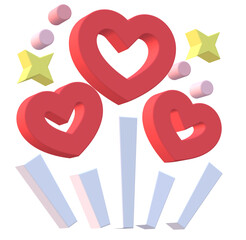 Hearts 3d