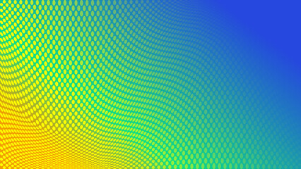 Halftone dotted wave gradient colorful pattern background