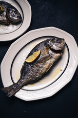fish on plate