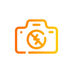 Obraz premium no flash gradient icon