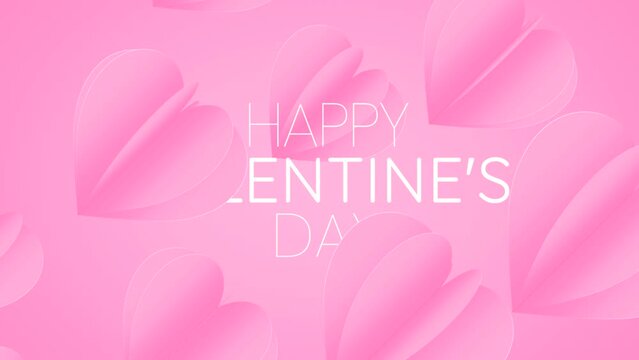  Valentine’s day concept background, Hearts motion for Valentine's day Greeting love video. 4K Romantic looped animation on for Valentine's day, St. Valentines Day, Wedding anniversary invitation