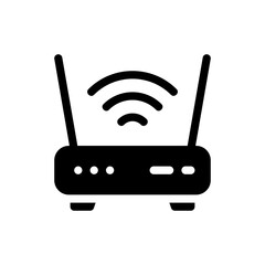 wifi router glyph icon