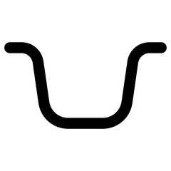 Icon ditch trench water, channel road logo, gutter landscape garden