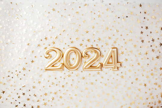 Holiday background Happy New Year 2024