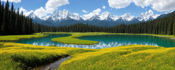 lake in the mountains